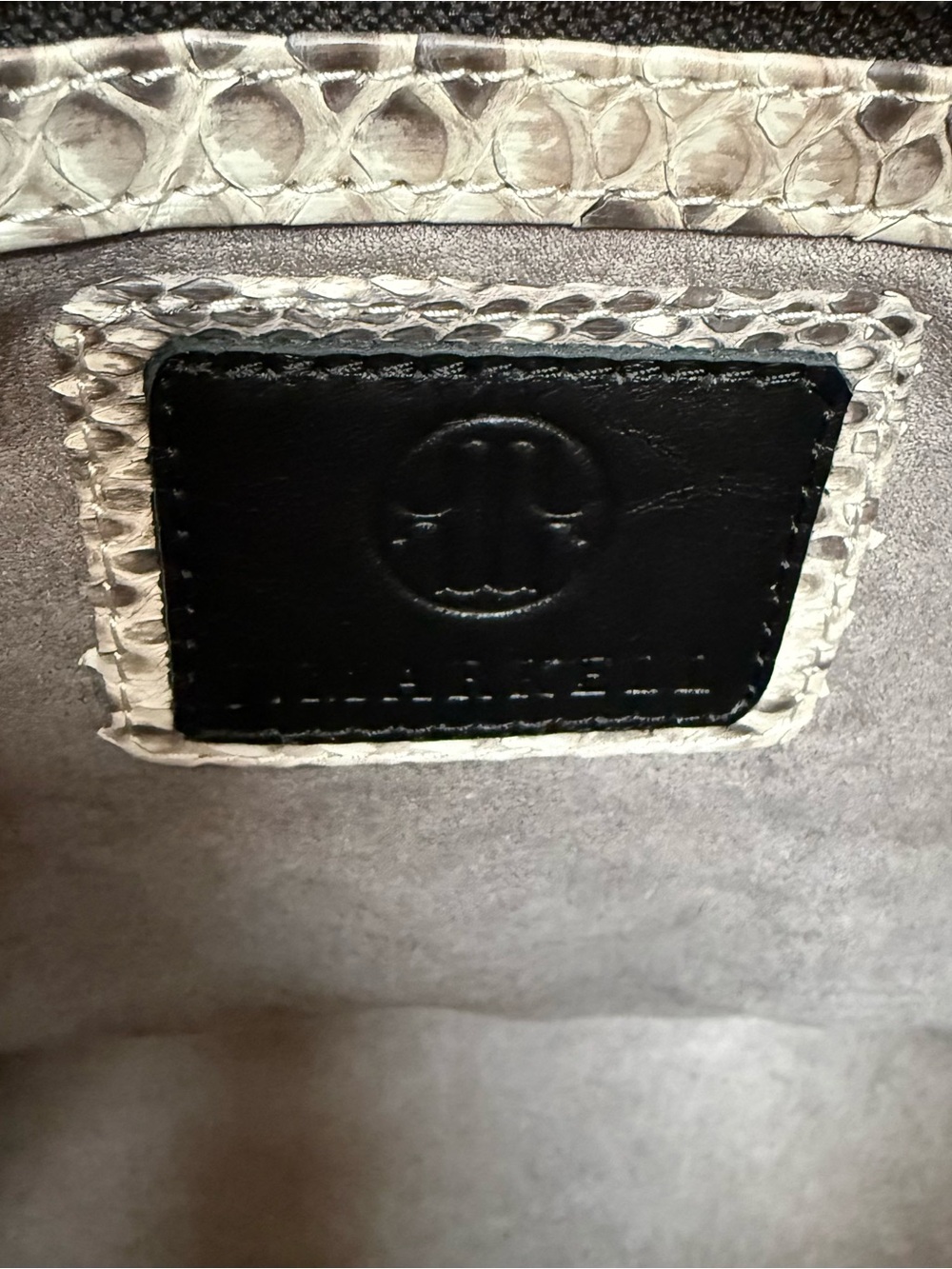 $1,195 J. Markell Luxury Genuine Python Two Way Crossbody Shoulder Bag - Mia - Picture 6 of 8